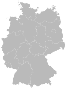 Deutschlandkarte Standorte der Landesverbände